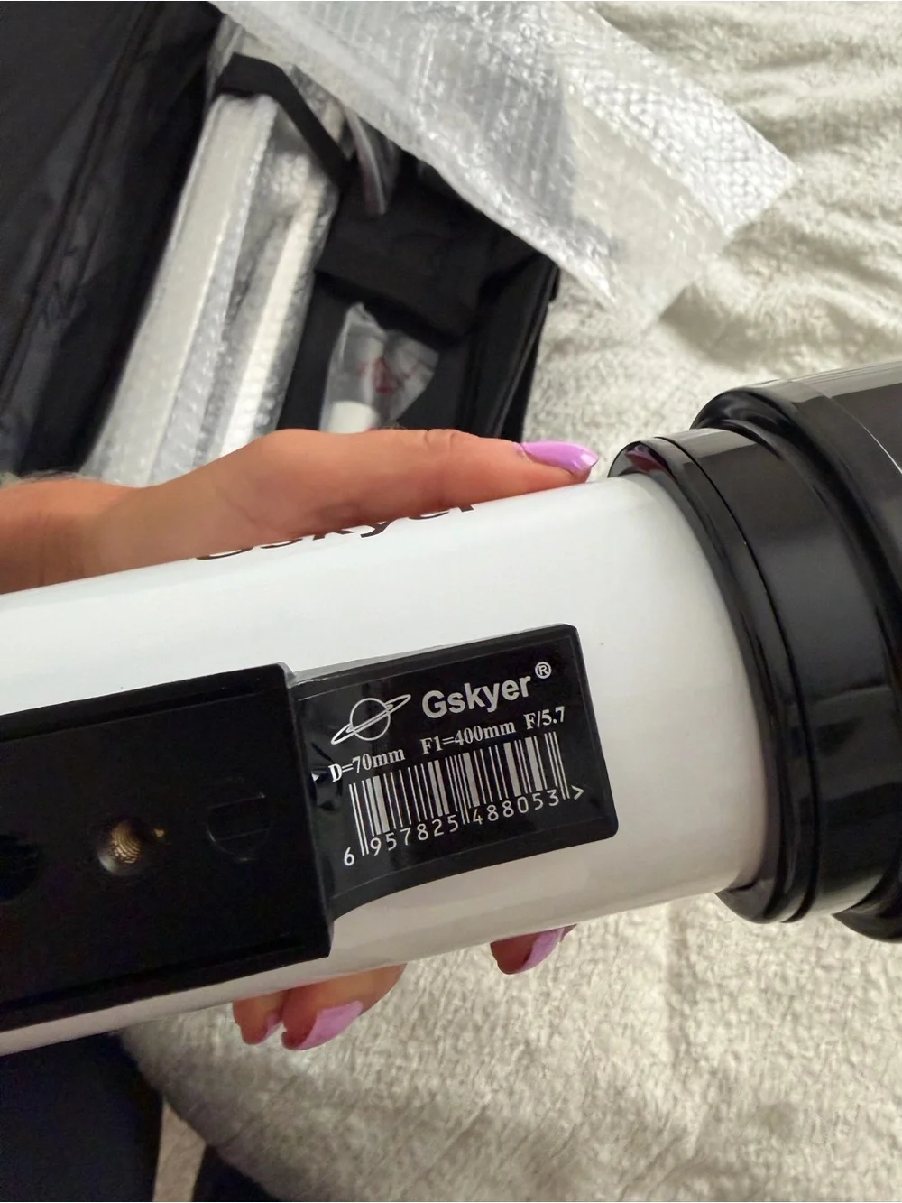 White and Black Telescope Optical Tube - Portable Astronomy Camera Accessory